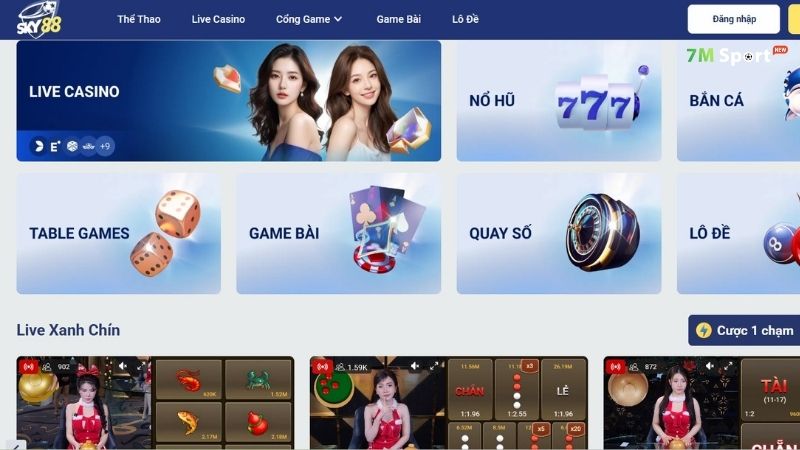 Trò chơi đặc sắc tại nhà cái